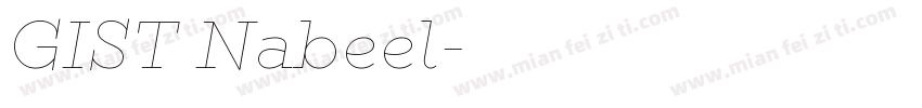 GIST Nabeel字体转换